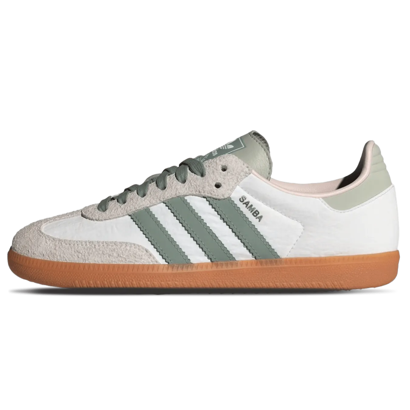 adidas Samba OG Wmns 'White Silver Green'