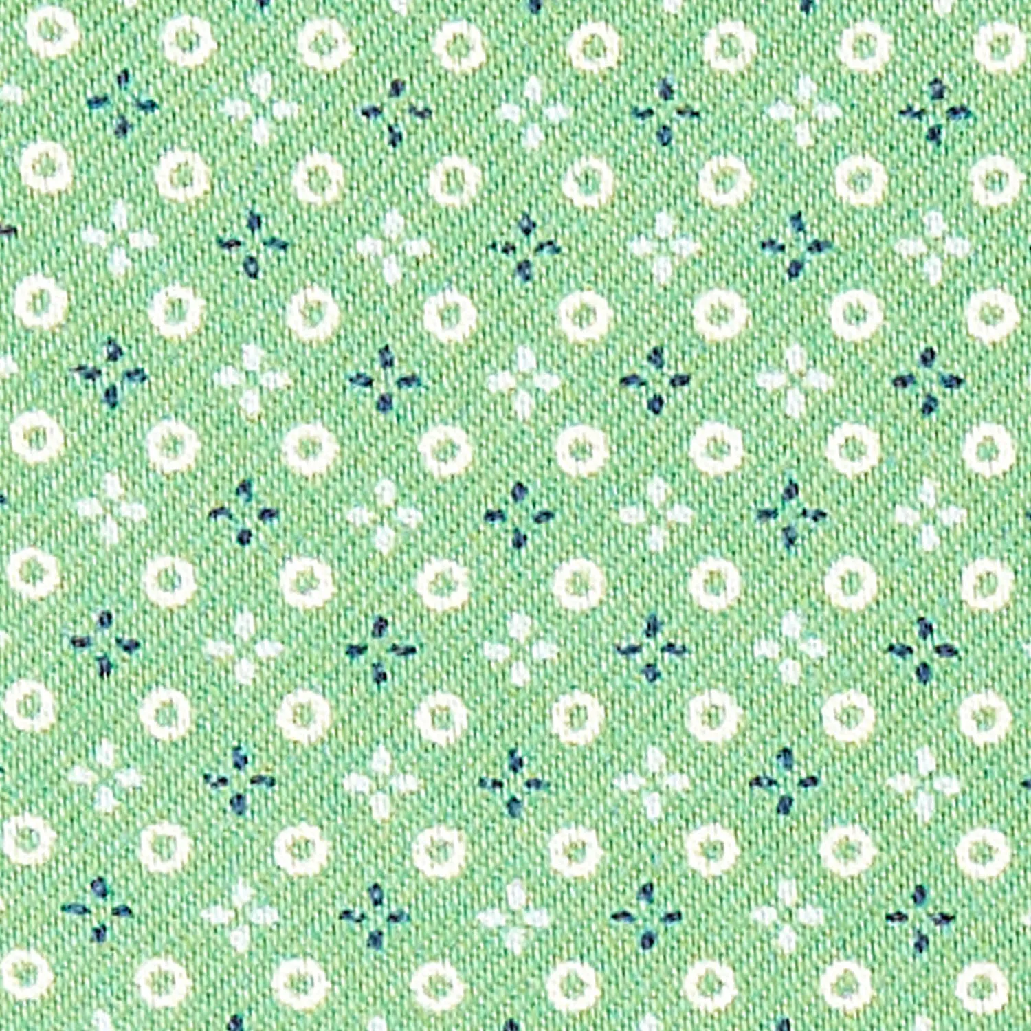 GREEN SILK ASCOT TIE