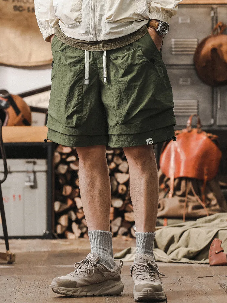 Mens Cargo Shorts  Relaxed Fit  Lightweight Quick Dry Fabric  Breathable Mesh Panels