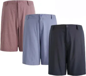 Mens Hybrid Shorts Chino Golf Athletic Casual Quick Dry Walk Boardshort