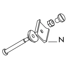 OZARK TRAIL COMMERCIAL BOLT KIT WITH T-NUT - 4 PIECES