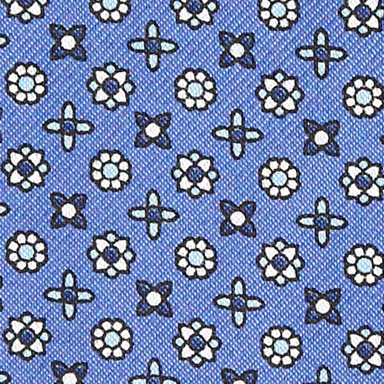 POWDER BLUE SILK ASCOT TIE