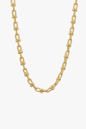 Rana Horseshoe Necklace Gold