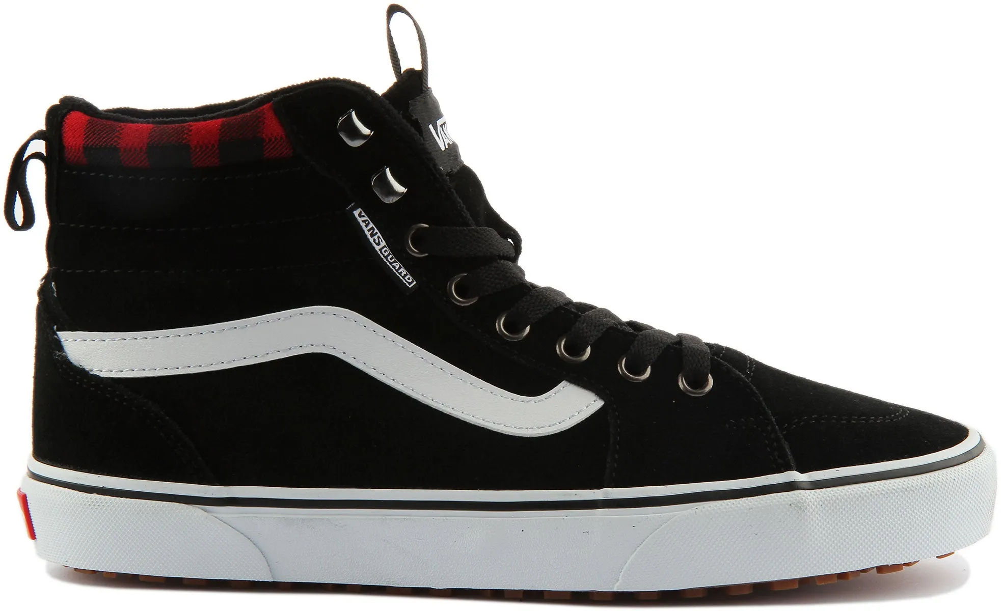 Vans Filmore Hi In Black Red For Men